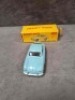Dinky Toys Diecast #182 Porsche 356A Coupe in pale blue in ok box (one end flap missing)