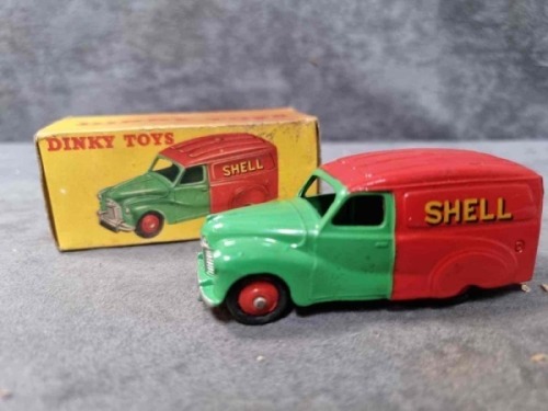 Dinky Toys Diecast #470 Austin Van Shell BP Oils Virtually Mint Model In Very Good Solid Firm Box 1954 - 1956