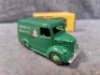 Dinky Toys diecast #452 Trojan 15cwt Van (Chivers) Green Model Is Mint Has A Slight Mark On Roof In A Solid Slightly Soiled Box (Stored In Attic For 50 Years) 1953-1954 - 2
