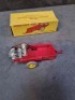 Dinky Toys diecast #321 Massey-Harris Manure Spreader in box (one end both tabs and flap missing)