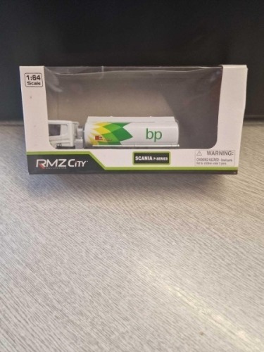 Uni Fortune RMZ City Collection Scania P-Series with BP decal in box without inner packaging