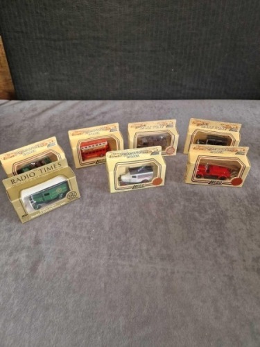 7x Boxed Lledo diecast models