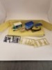 3x Lledo Horse drawn vehicles & one Lledo set including s horse drawn vehicle & two vans - 3