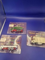 3x Base Toys (Hong Kong) Diecast L-Series Lorries 1/76 Scale comprising of; #TT-X7, #GW-X4 and #C0-X8