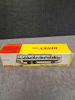 Dinky diecast #954 Vega Major Luxury Coach White/Maroon Light blue interior and cast hubs with box 1971-1976