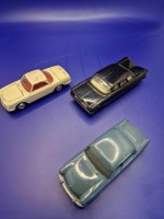 3x Corgi diecast unboxed comprising of Chevrolet Impala in Black, Standard Vanguard III and VW 1500 Karmann Ghia