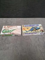 2x Airfix model Kits scale 1/72 in boxes, comprising of; #02056-9 Whirlwind H.A.S. 22 and #03024-5 Westland Navy Lynx