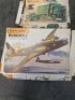 4x Matchbox boxed Model Kits 1/76 scale, comprising of; #PK402 Wellington Mk. X, #PK173 L.RlD.G 30 cwt Chevrolet Willys Jeep, #PK175 Montys Caravan and PK172 Morris C.8. MkII - 4