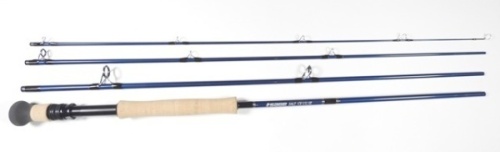 A Sage "Salt 1190-4" 4 piece carbon saltwater fly rod, 9', #11, black silk wraps, anodised screw grip reel fitting, as new condition, in bag and alloy tube