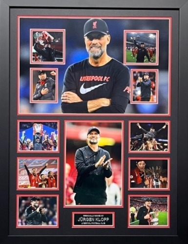 Jurgen Klopp Signed And Framed Liverpool Display Certificate of Authenticity