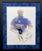 Paul Gascoigne Signed And Framed Rangers Fc Display Certificate of Authenticity