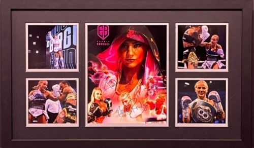 Ebanie Bridges Signed And Framed Display Certificate of Authenticity