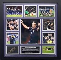 John Mcginn Signed And Framed Scotland Fc Display Certificate of Authenticity