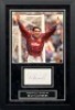 Dean Saunders Signed And Framed Aston Villa Display Certificate of Authenticity