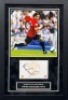 Owen Heargreaves Signed And Framed Manchester United Display Certificate of Authenticity