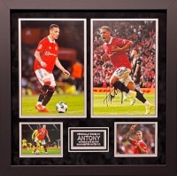 Antony Signed Manchester United Display Certificate of Authenticity