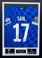 Saul Niguez Signed And Framed Everton Shirt Certificate of Authenticity