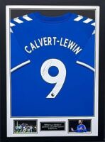 Dominic Calvert Lewin Signed And Framed Everton Shirt Certificate of Authenticity