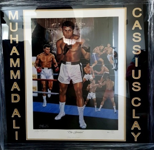 Muhammad Ali Signed And Framed Display Online Authentics