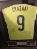 Shinji Okazaki Signed And Framed Japan Away Shirt Coa