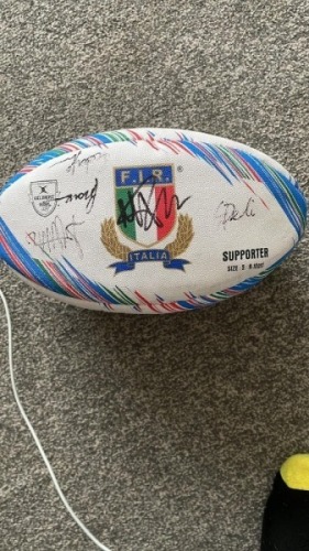 Italy Squas Signed Ball Coa