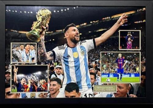 Lionel Messi Signed And Framed Argentina Display Coa