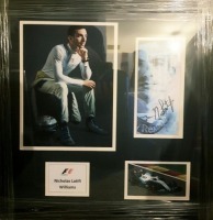 Nicholas Latifi Signed And Framed Formula 1 Display Coa