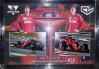 Sebastien Vettel And Charles Leclerc Signed And Framed Formula 1 Display Coa