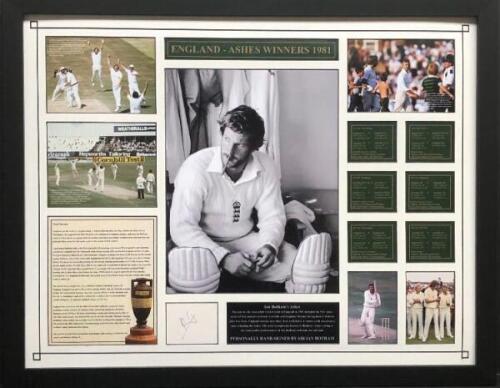 Ian Botham Signed And Framed Aches 1981 England Display Coa
