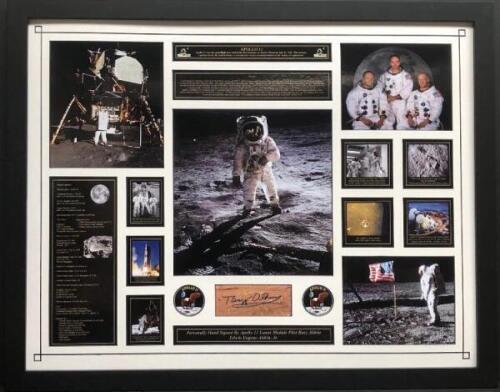 Buzz Aldrin Signed And Framed Display Coa