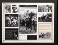 Lester Piggott Signed And Framed Horse Racing Display Coa