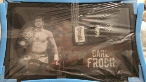 Carl Froch Signed And Framed Glove Coa