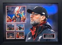 Jurgen Klopp Signed And Framed Liverppoon Fc Display Coa