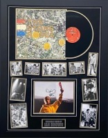 Ian Brown Signed And Framed Stone Roses Display Coa