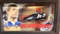 Sir Geoff Hurst Signed And Framed Boot Coa