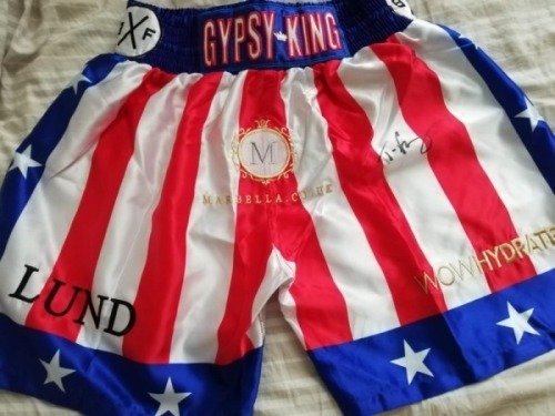 Tyson Fury Signed Usa Shorts Coa