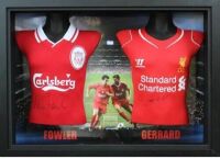 Robbie Fowler And Steven Gerrard Signed And 3D Framed Liverpool Shirts Coa