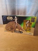 Star Wars The Power Of The Force Awakens The Star Wars Trilogy Special Edition Dewback And Sandtrooper, Star Wars The Power Of The Force Comes With Dewback And Sandtrooper Special Edition, Dewbacks Head Raises And Tail Moves Side To Side. Hasbro #69743