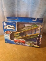 Star Wars Attack Of The Clones Zam Wesell Speeder, Star Warse Attack Of The Clones Zam Wesell Speeder With Blast Off Panels Driver Seat Fits Most Star Wars Figures. Hasbro #84888