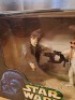Star Wars The Power Of The Force Cantina Aliens Labria, Nabrun Leids, Takeel, Star Wars The Power Of The Force Cantina Aliens Labria, Naburn Leids, Takeel. Mos Eisley Set 3 Mini Figures And Weapons Included. Hasbro #84059 - 2
