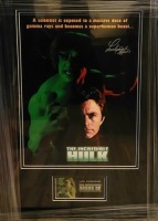 Lou Ferrigno Signed And Framed The Hulk Display Certificate of Aucthenticity