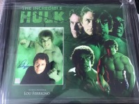 Lou Ferrigno Signed And Framed The Hulk Display Certificate of Aucthenticity