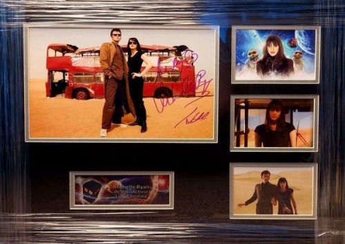 Michelle Ryan Signed And Framed Dr Who Display Certificate of Aucthenticity