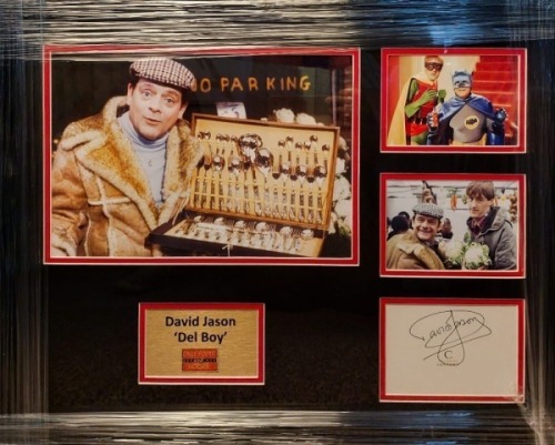 David Jason Signed And Framed Only Fools And Horses Display Certificate of Aucthenticity