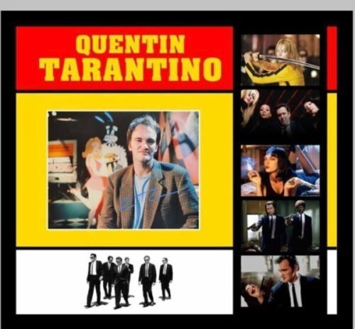 Quentin Tarantino Signed And Framed Display Certificate of Aucthenticity