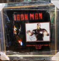 Robert Downey Jr Signed And Framed Iron Man Display Certificate of Aucthenticity