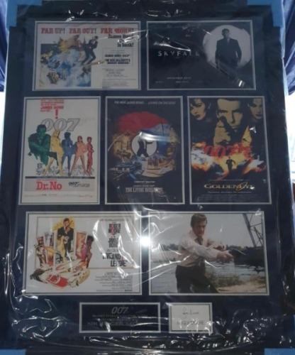 Roger Moore Signed And Framed James Bond 007 Display Coa