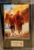 Alden Ehrenreich Signed And Framed Hans Solo Display Coa