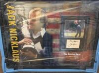 Jack Nicklaus Signed And Framed Golf Display Certificate of Aucthenticity