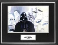 David Prowse Signed And Framed Star Wars Display Certificate of Aucthenticity